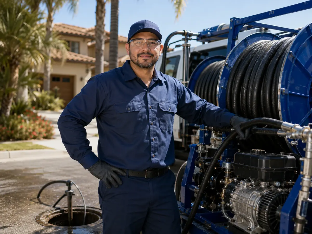 Hydro jet sewer cleaning in Rancho Santa Margarita