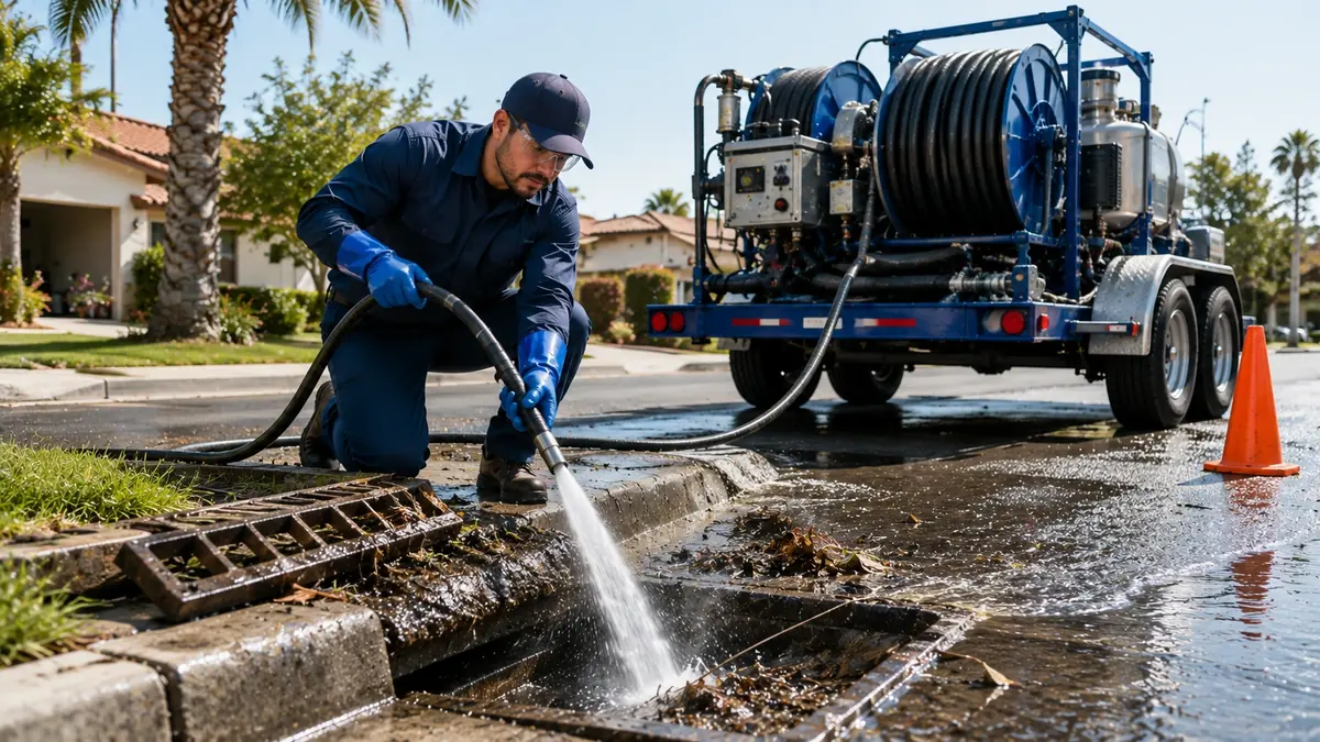 Storm Drain Hydro Jet Cleaning in Rancho Santa Margarita