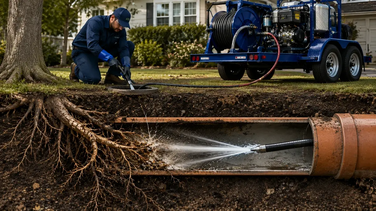 Tree Root Removal with Hydro Jetting in Rancho Santa Margarita
